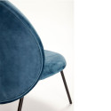 Fauteuil contemporain arrondi velours ROMO
