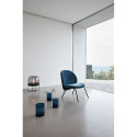 Fauteuil contemporain arrondi velours ROMO