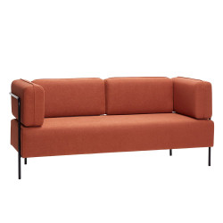Canapé contemporain 189cm couleur brique POPA