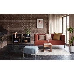 Canapé contemporain 189cm couleur brique POPA