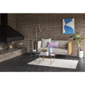 Canapé contemporain 2 places en tissu bicolor APOLON