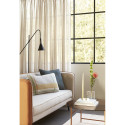 Canapé contemporain 2 places en tissu bicolor APOLON