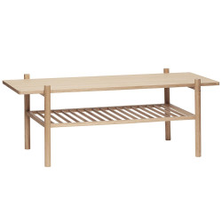 Table basse rectangulaire 120x57cm en bois KALA
