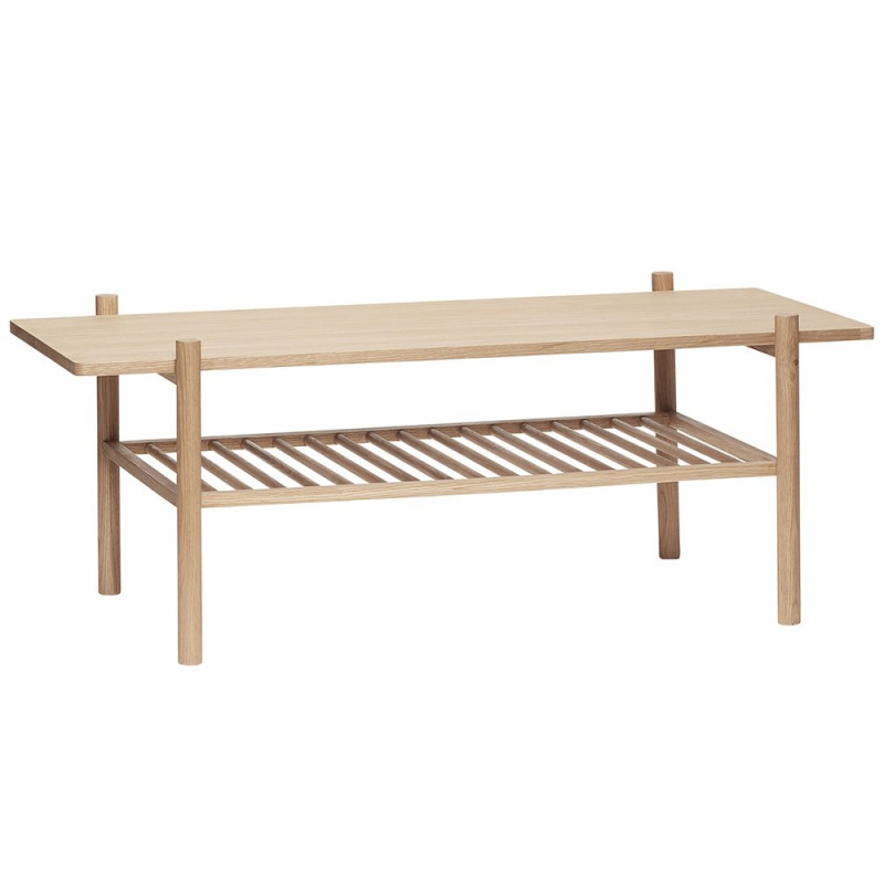 Table basse rectangulaire 120x57cm en bois KALA