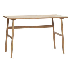 Bureau scandinave 120cm en bois de chêne clair MILATE