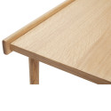 Table basse en bois de chêne 137x50cm MILATA
