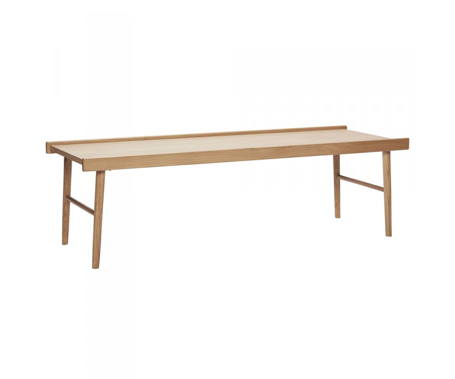 Table basse en bois de chêne 137x50cm MILATA