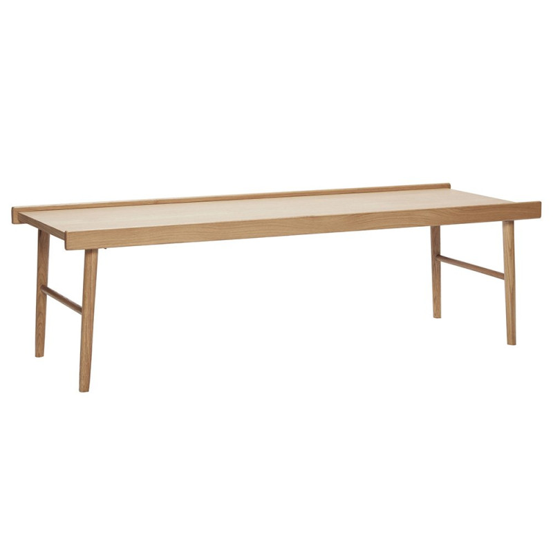 Table basse en bois de chêne 137x50cm MILATA