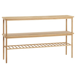 Console minimaliste en bois de chêne clair AVRIO