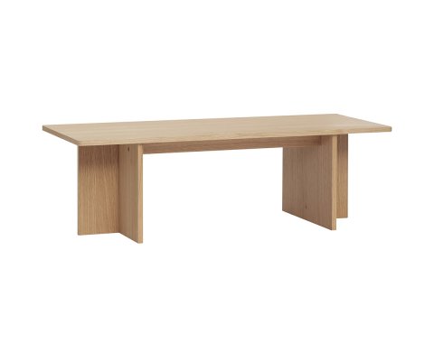 Table basse en bois de chêne clair ARESEI