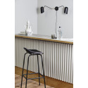 Tabouret de bar en cuir noir CAMBIO