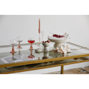 Table à manger 180x80cm en verre et métal doré SIEMPRE