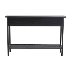 Console vintage 3 tiroirs en bois de teck MIO
