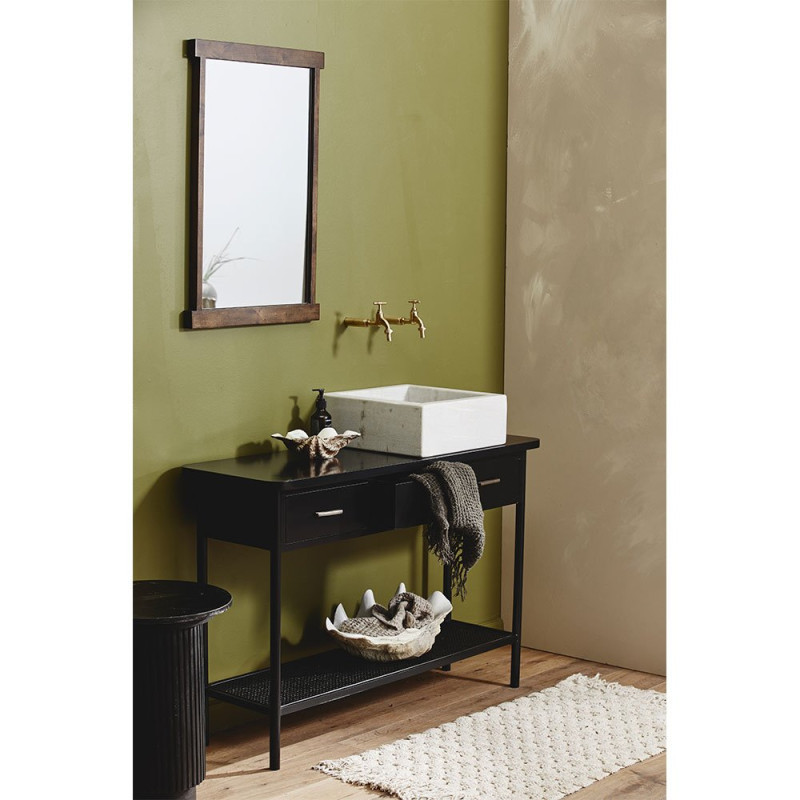 Console vintage 3 tiroirs en bois de teck MIO