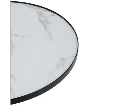 Table basse ronde effet marbre VALENTINO - J-line
