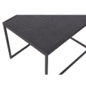 Lot de 2 tables gigognes extérieur en métal noir SICO