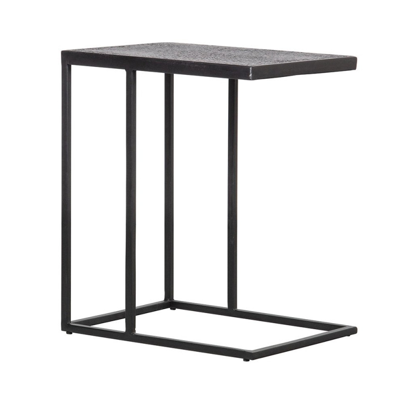Table d'appoint en métal noir SIFO