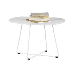 Table basse large exterieur blanche SIHO