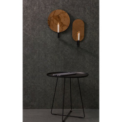Table d'appoint en métal noir