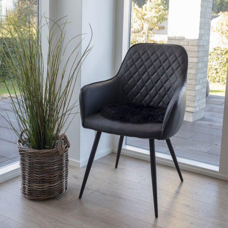 Chaise design en simili cuir COLGA