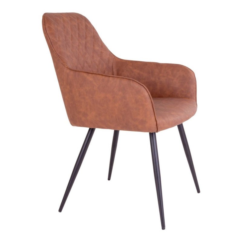 Chaise design en simili cuir COLGA