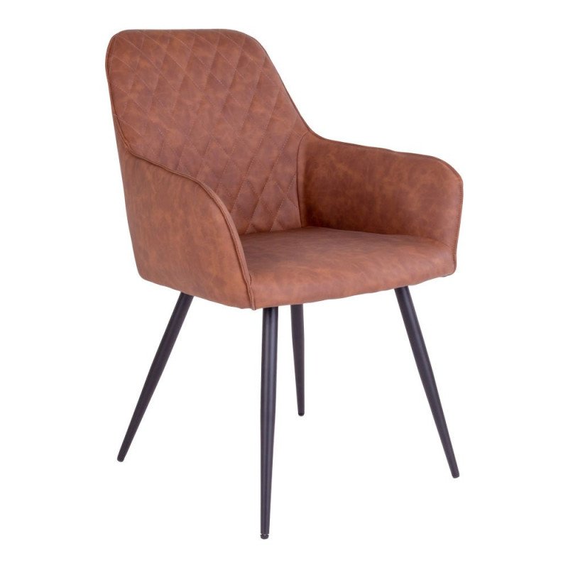 Chaise design en simili cuir COLGA