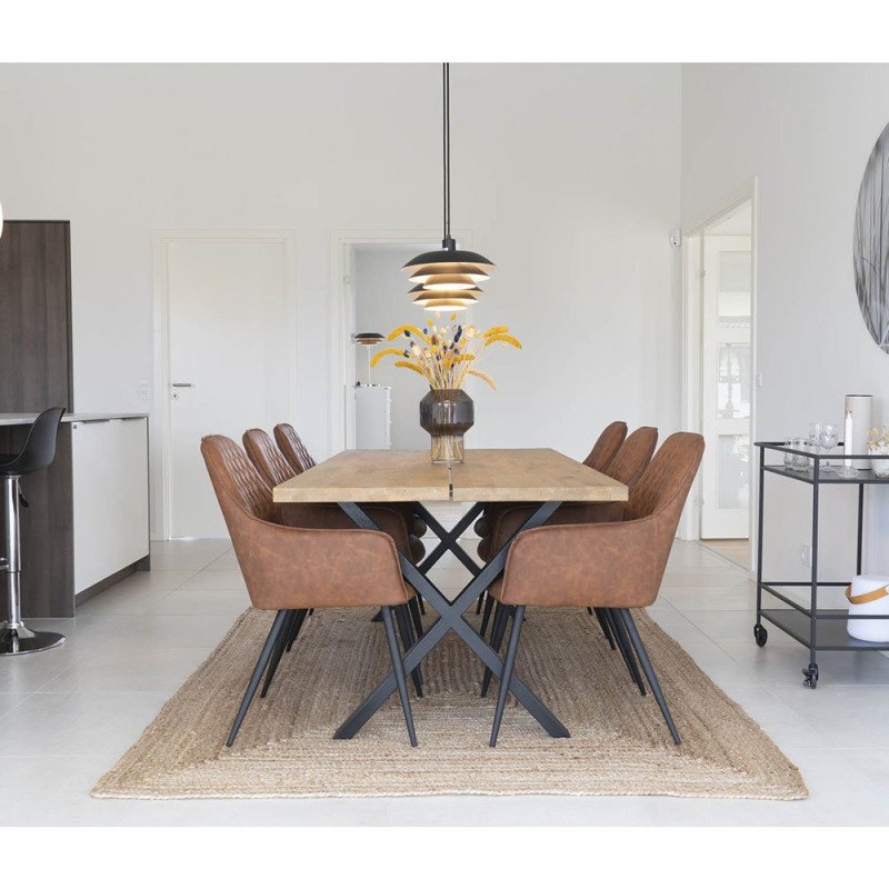 Chaise design en simili cuir COLGA