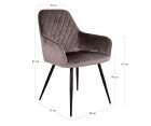 Chaise design velours-COLGA
