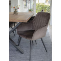 Chaise design velours-COLGA