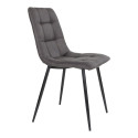 Chaise design en velours matelassé AGLO