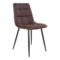 Chaise design en velours matelassé AGLO