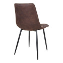 Chaise design en velours matelassé AGLO