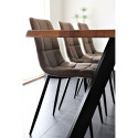 Chaise design en velours matelassé AGLO