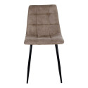 Chaise design en velours matelassé AGLO