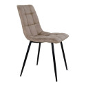Chaise design en velours matelassé AGLO