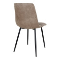 Chaise design en velours matelassé AGLO