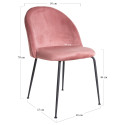 Chaise lounge velours scandinave-KOALA