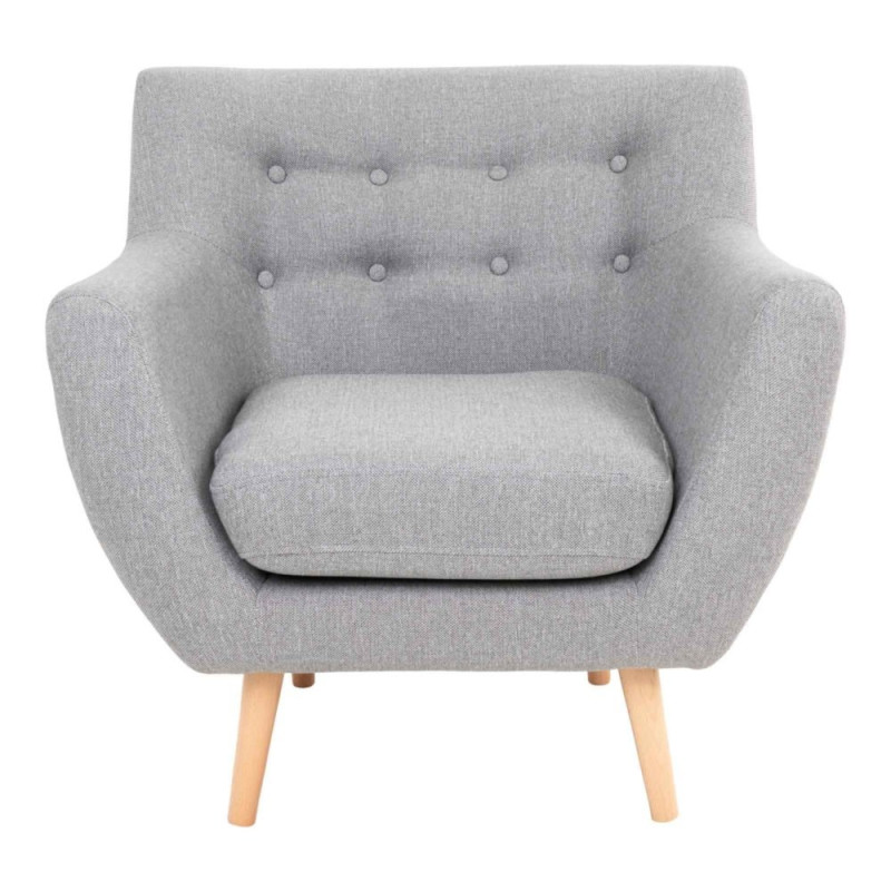 Fauteuil lounge tissu scandinave-DEGAY