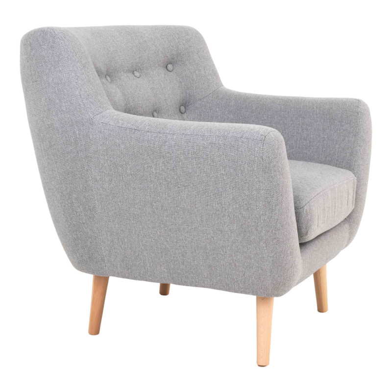 Fauteuil lounge tissu scandinave-DEGAY