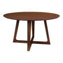 Table à manger ronde bois 137 cm-PAOLA