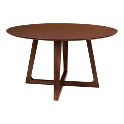 Table à manger ronde en bois 137cm PAOLA