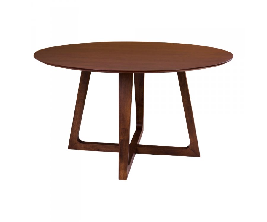 Table à manger ronde bois 137 cm-PAOLA
