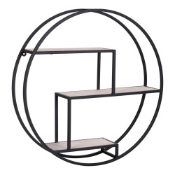 Étagère murale ronde 62cm en métal MAXIN