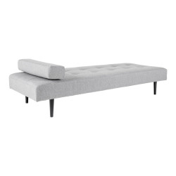 Méridienne scandinave en tissu avec coussin YBA