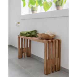 Banc en bois bohème 90x30 cm -HERCULANO