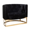 Fauteuil 1 personne velours-AZILA