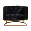 Fauteuil 1 personne velours-AZILA