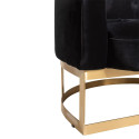 Fauteuil 1 personne velours-AZILA