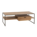 Table basse design en bois avec tiroir ZATI