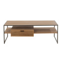 Table basse design en bois avec tiroir ZATI